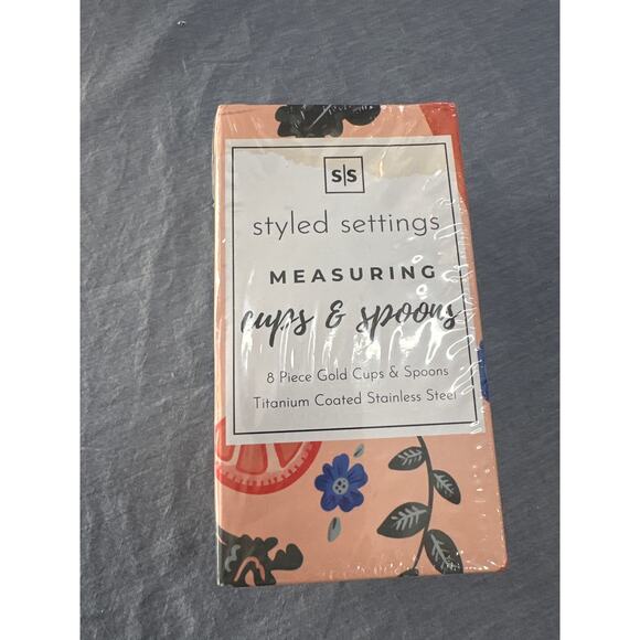 Nesting Measuring Cups & Spoons Set with Stainless Steel Handle (Green) - Picture 3 of 5